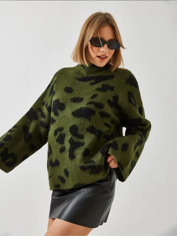 Bianco Lucci Pulóver 'Pullover' - zöld