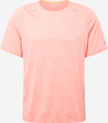 T-Shirt fonctionnel 'Rise 365 Run Division' NIKE en orange : devant