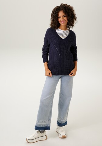 Aniston CASUAL Sweater in Blue
