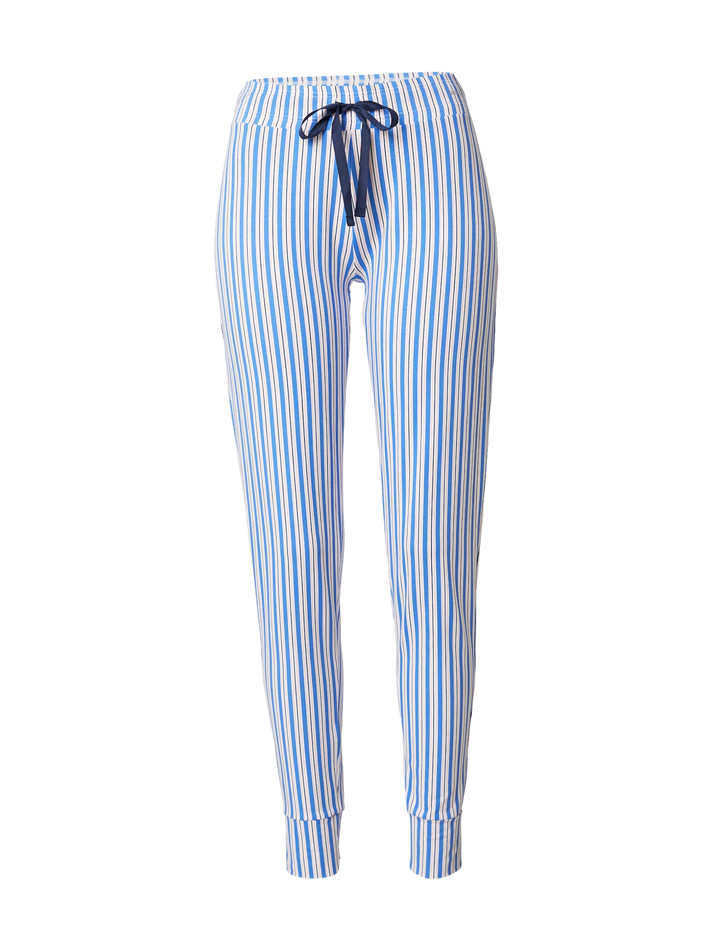 Skiny Pyjamahose in Blau: Vorderseite