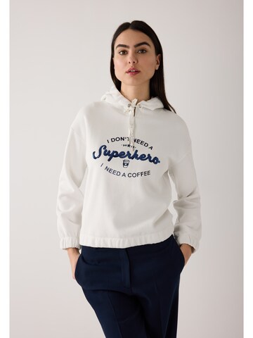 MORE & MORE Sweatshirt in White: front