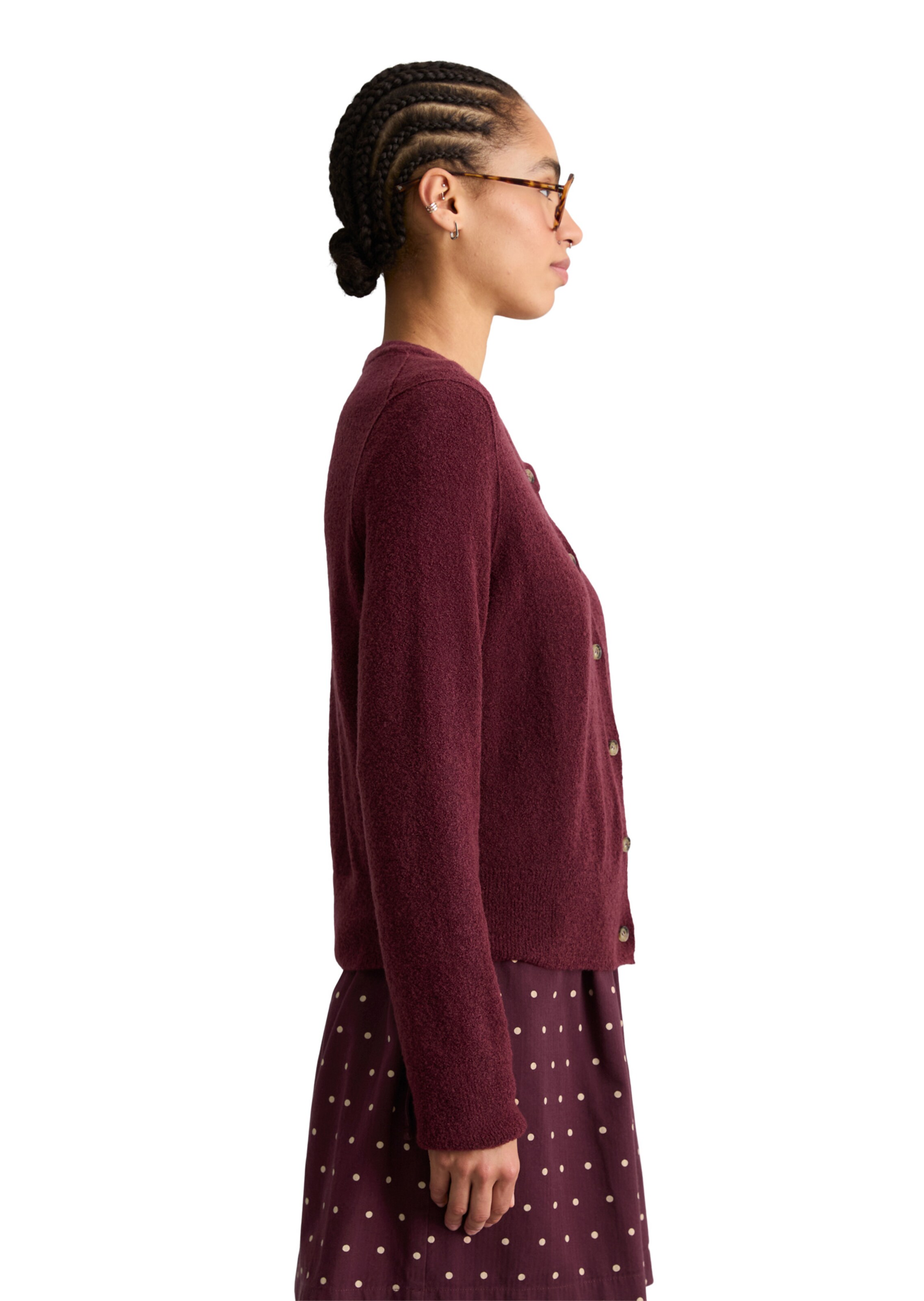 Marc O'Polo DENIM Knit cardigan in Red