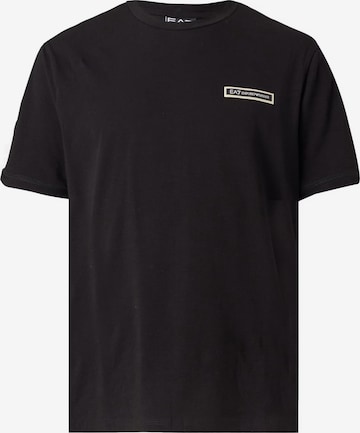 juoda EA7 Emporio Armani Marškinėliai: priekis