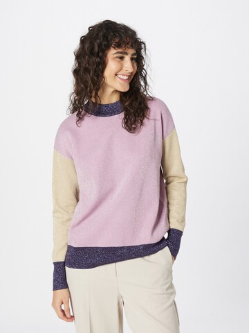 BOSS Black Sweater 'Fangal' in Purple: front