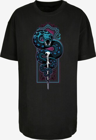 F4NT4STIC Oversized shirt 'Harry Potter Neon Nagini' in Zwart: voorkant
