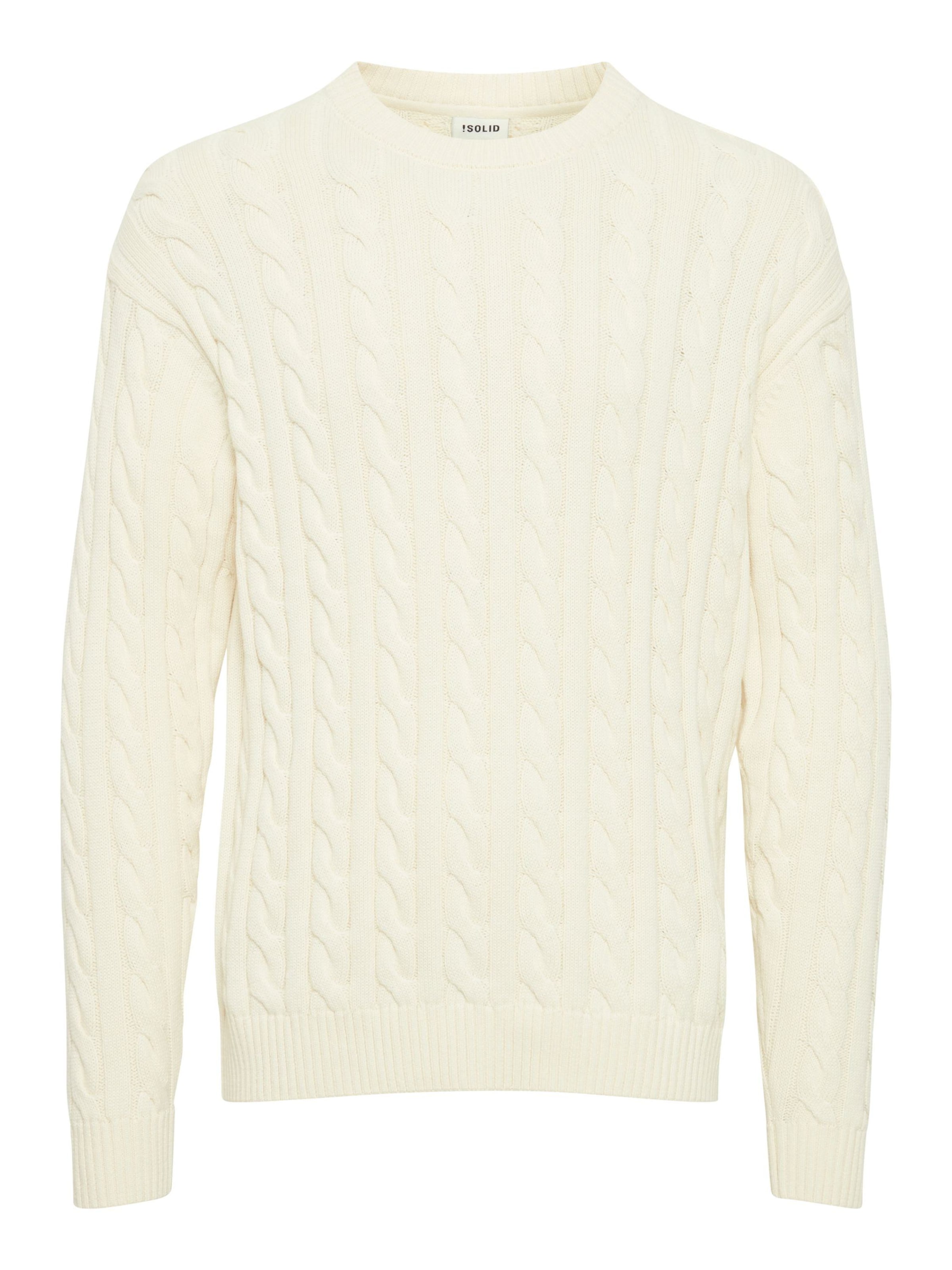 !Solid Pullover 'Malcolm' in Weiß: Vorderseite