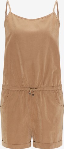 DreiMaster Vintage Jumpsuit in Beige: voorkant