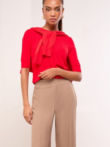 Lipsy Bootcut Nohavice s pukmi - Béžová