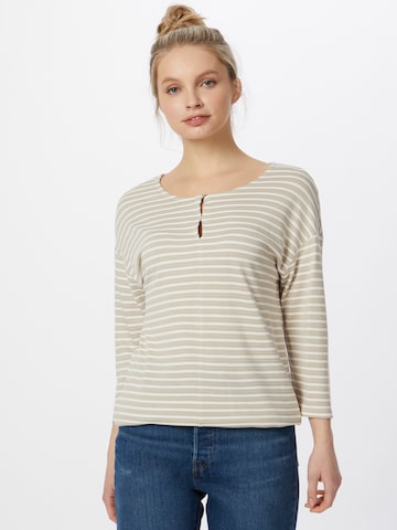 T-shirt TOM TAILOR en beige : devant