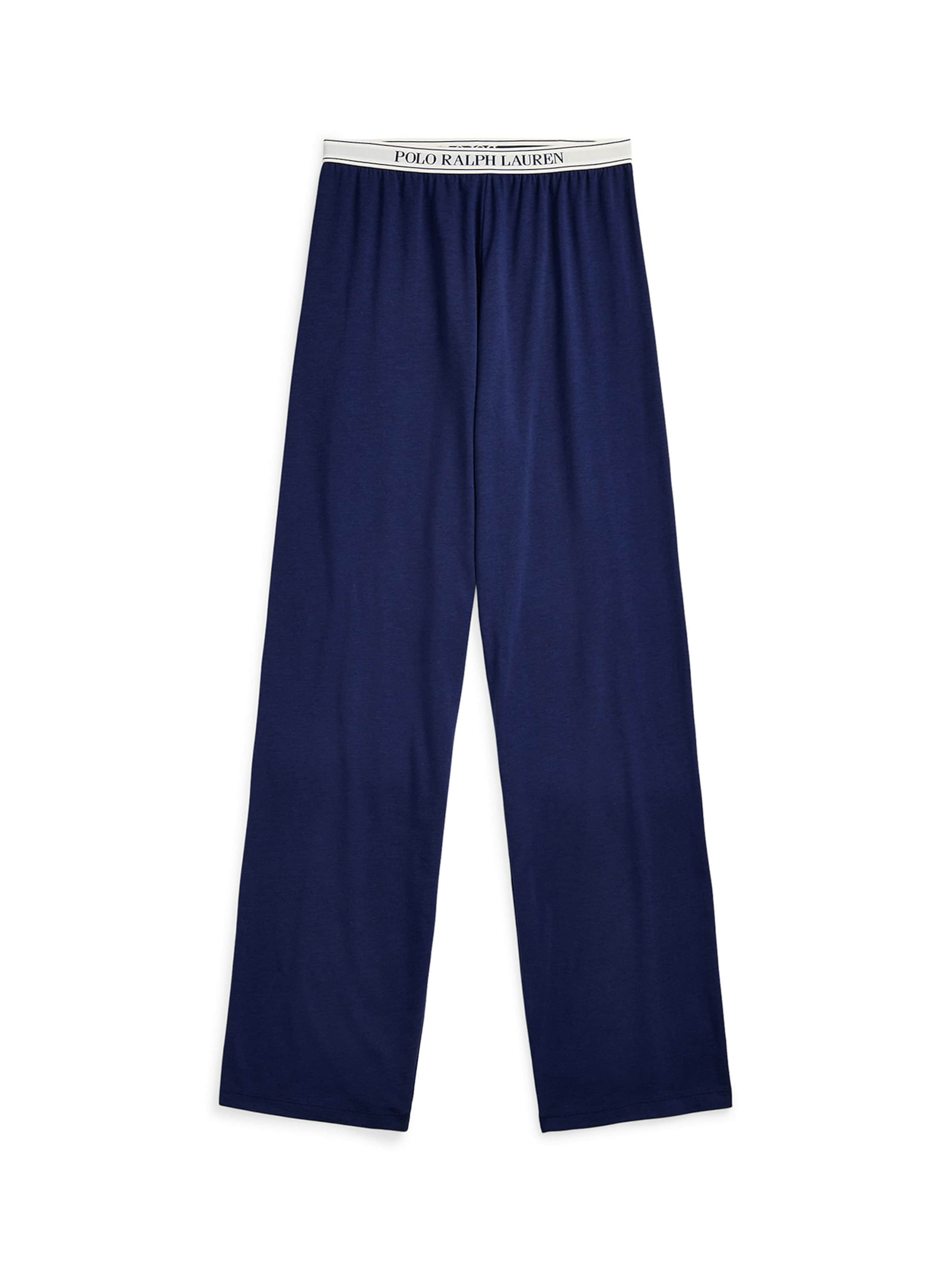 Polo Ralph Lauren Pyjamabroek ' Polo Essentials ' in Blauw: voorkant