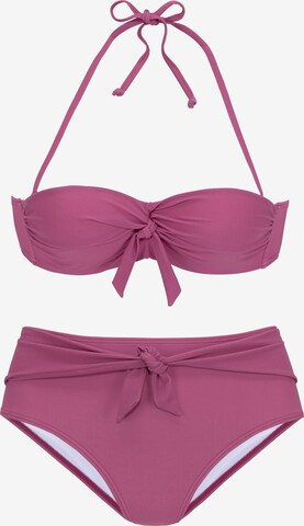 lillā BUFFALO Balconette Bikini: no priekšpuses