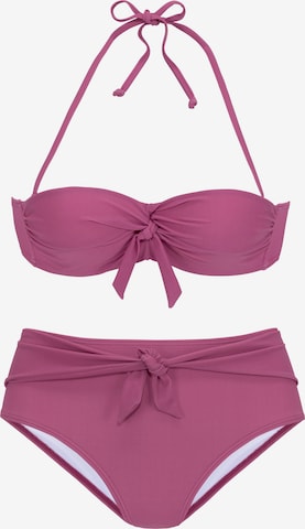 BUFFALO Balconette Bikini - lila: elől