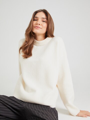 PIECES Pullover 'Ana' in Weiß: Vorderseite