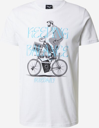 Iriedaily T-Shirt in hellblau / grau / weiß, Produktansicht