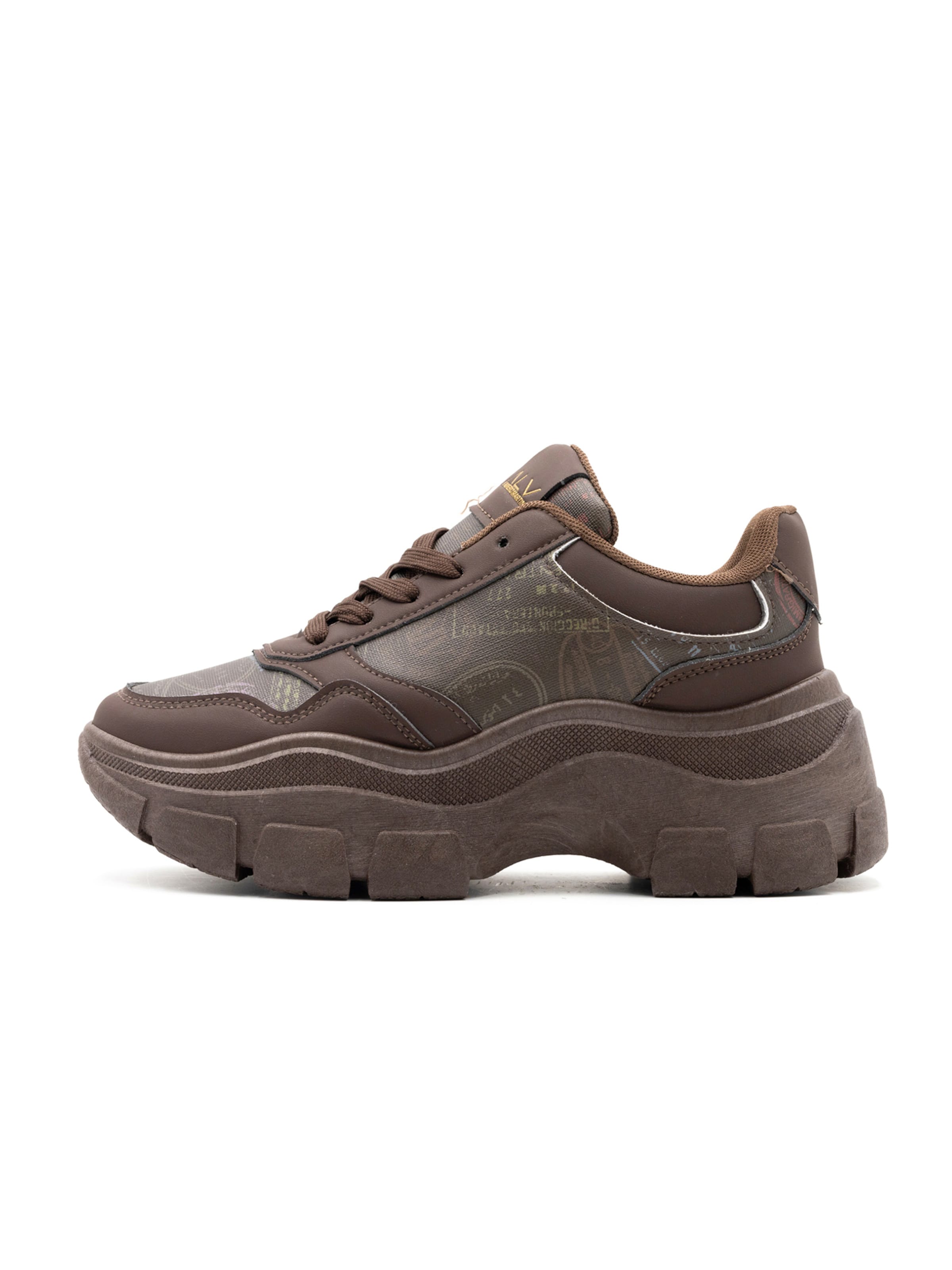 Alviero Martini Platform trainers in Brown: front