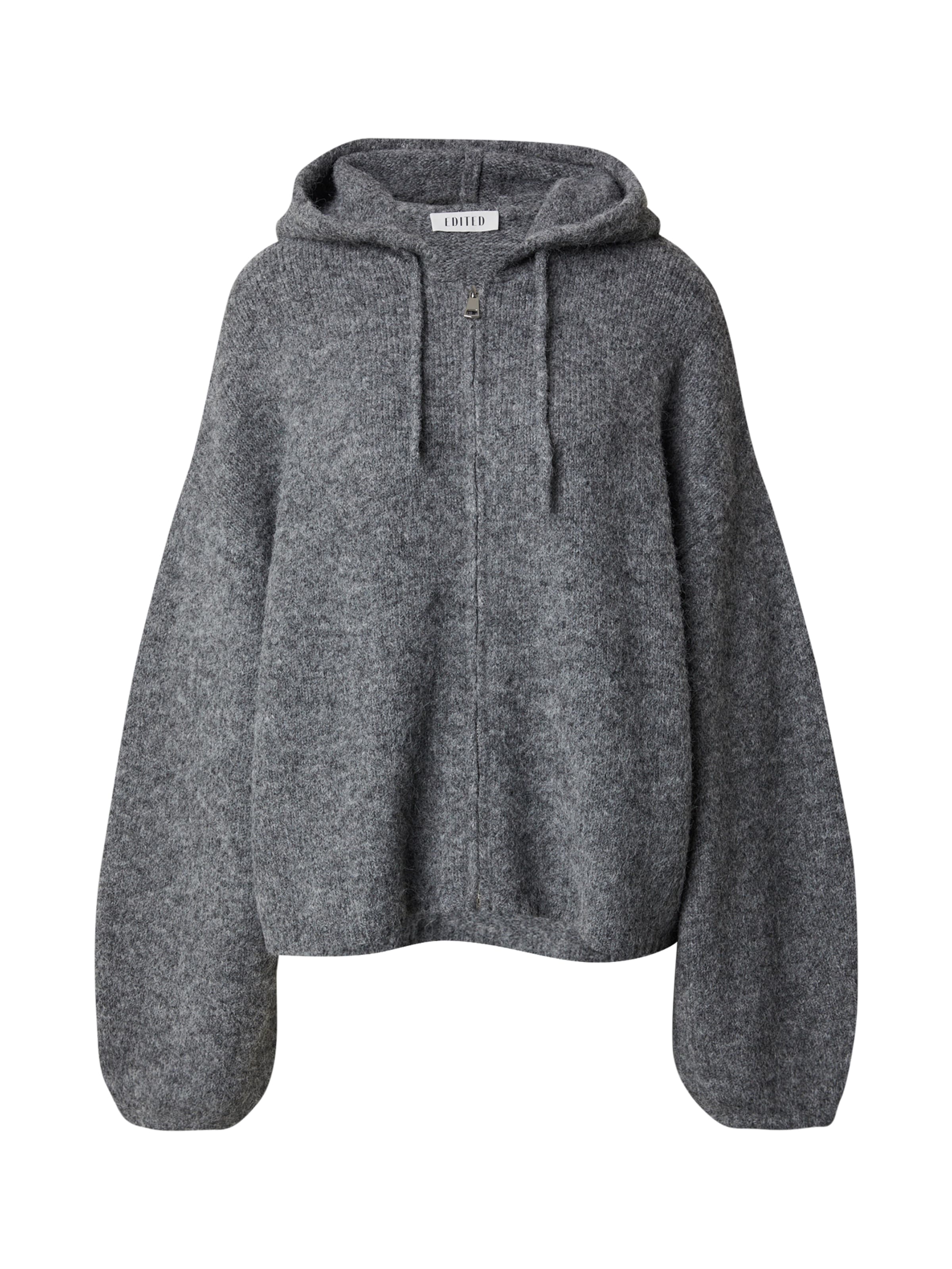 Giacchetta extra large 'Isela' di EDITED in grigio: frontale