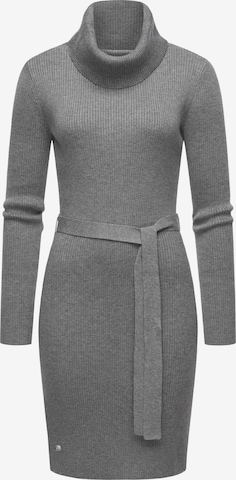 Ragwear Knitted dress 'Miyya' in Grey: front