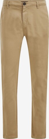 Coupe slim Pantalon chino WE Fashion en beige : devant