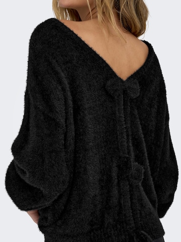 ONLY Sweter 'PIUMO' w kolorze czarny