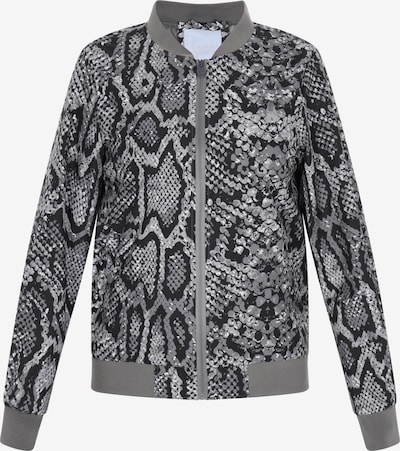 Demisezoninė striukė iš faina Athlsr, spalva – pilka / juoda, Prekių apžvalga