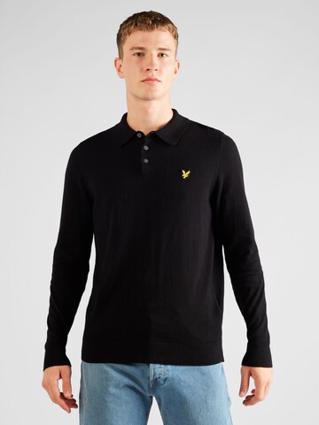 Lyle & Scott Пуловер в черно: отпред