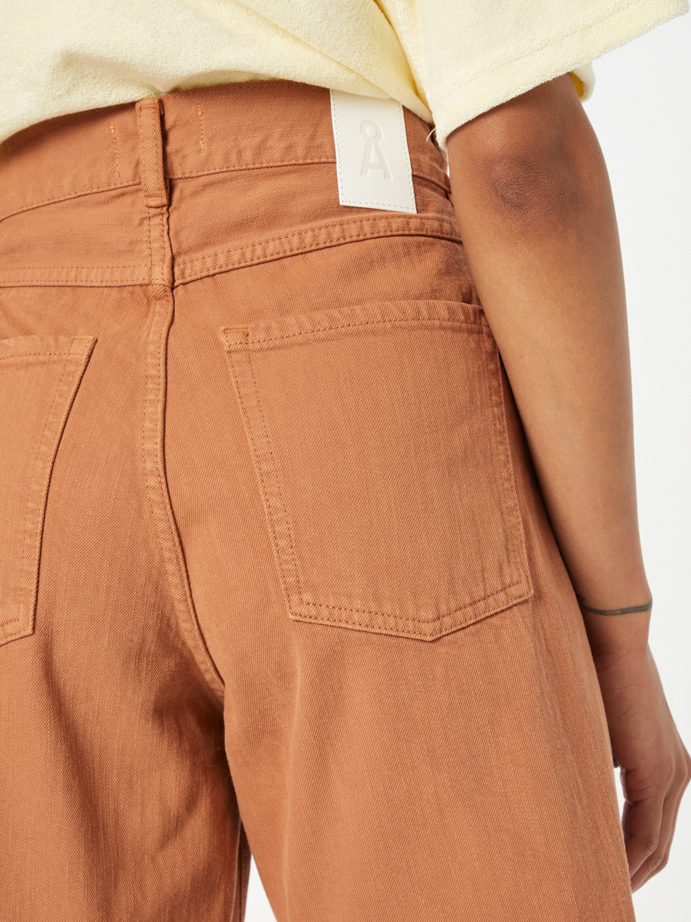 Frauen Jeans ARMEDANGELS Shorts  'FREYMAA' in Braun - RX80394