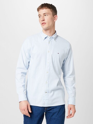 TOMMY HILFIGER Regular Fit Hemd 'OXFORD' in Blau: predná strana