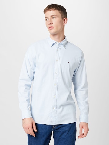 TOMMY HILFIGER Regular fit Overhemd 'OXFORD' in Blauw: voorkant