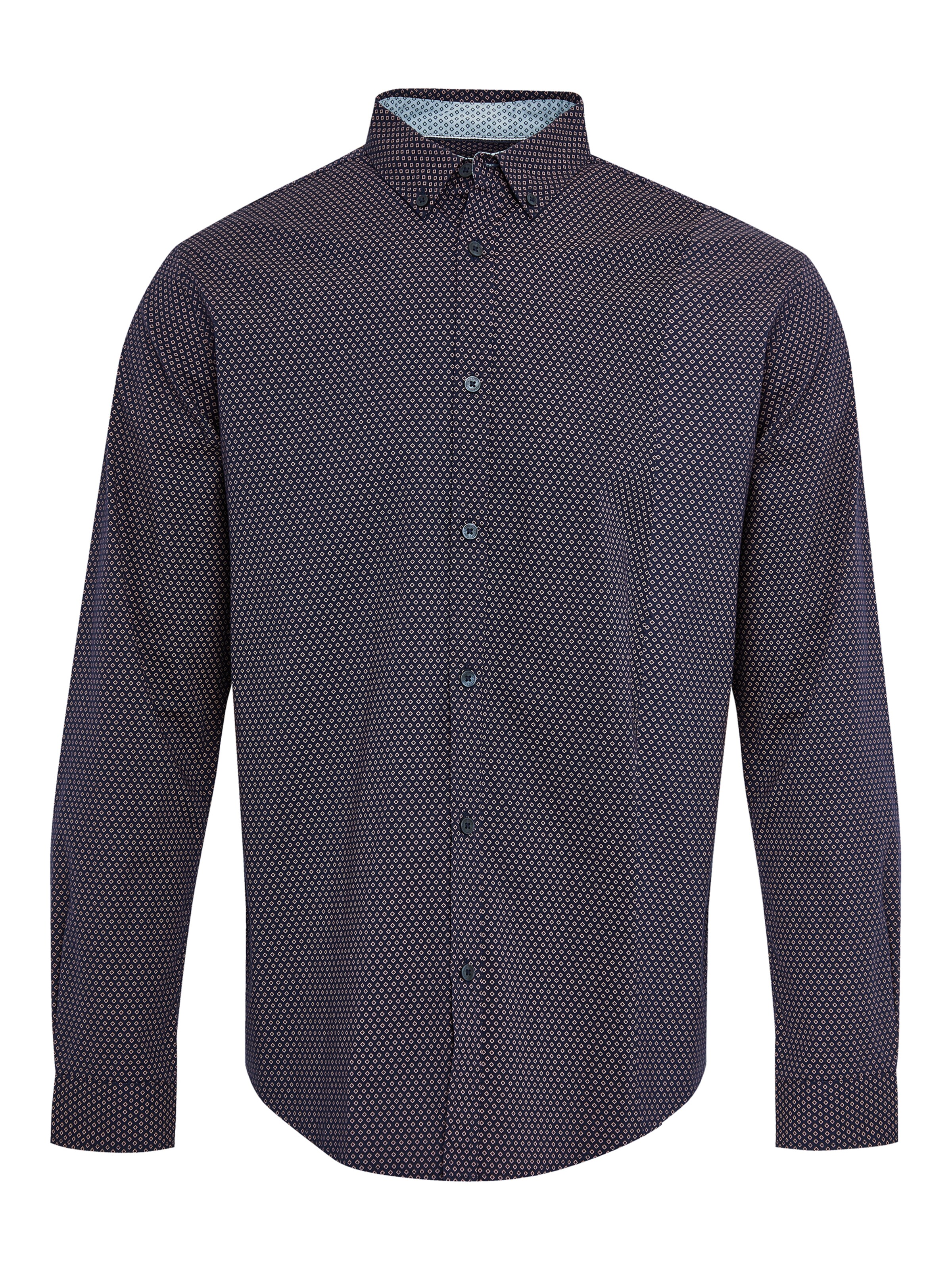 Threadbare Hemd 'Trim' in Blau: Vorderseite