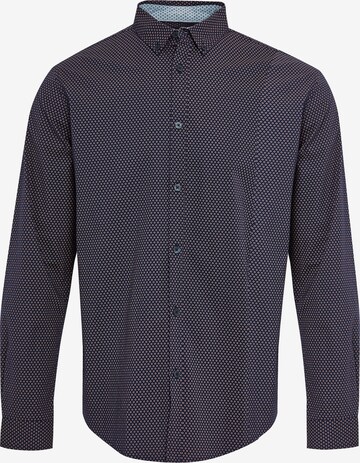 Threadbare Regular fit Button Up Shirt 'Trim' in Blue: front