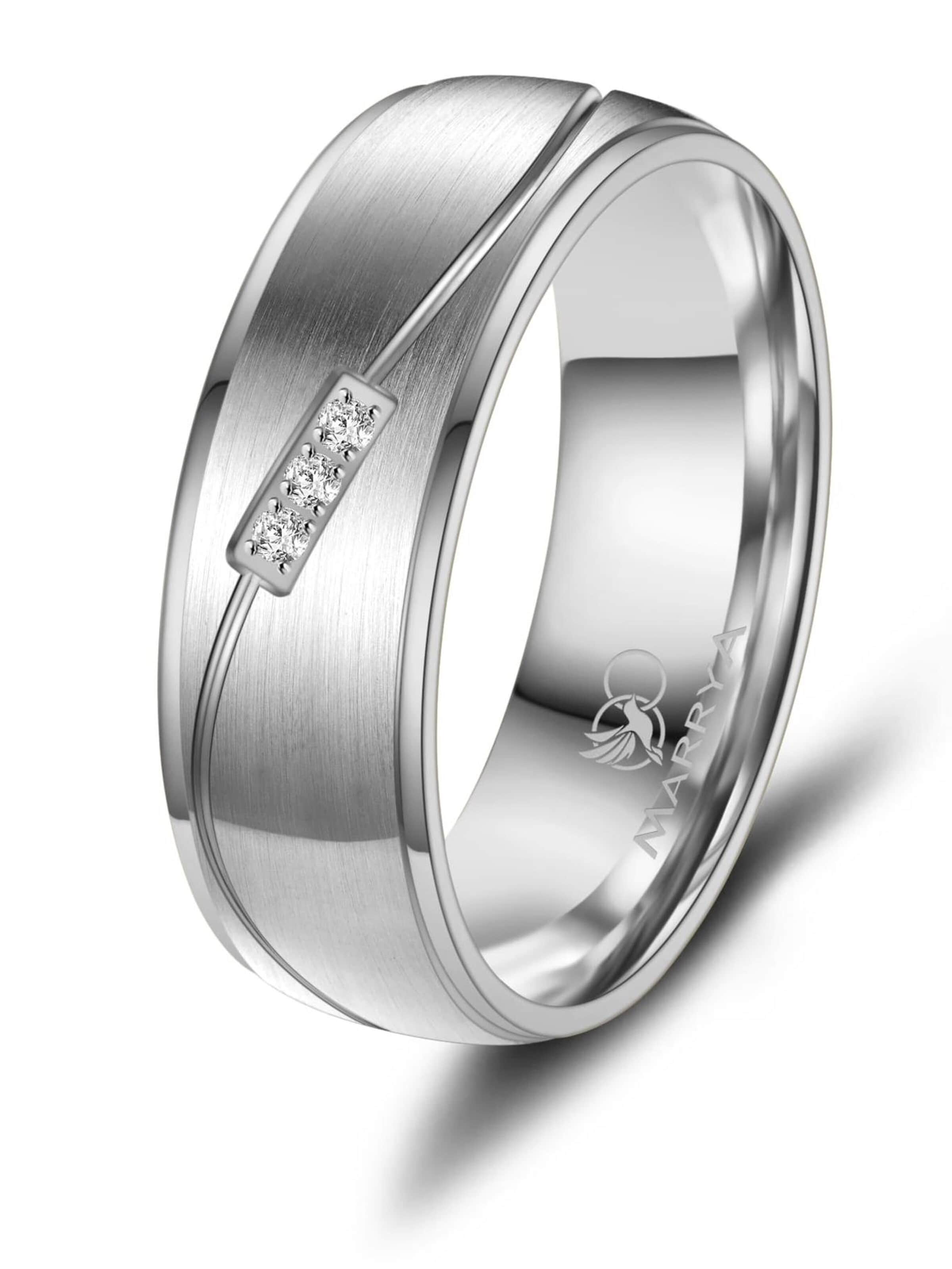Anello 'MARRYA TI-37 Ehering aus Titan' di MARRYA in argento: frontale