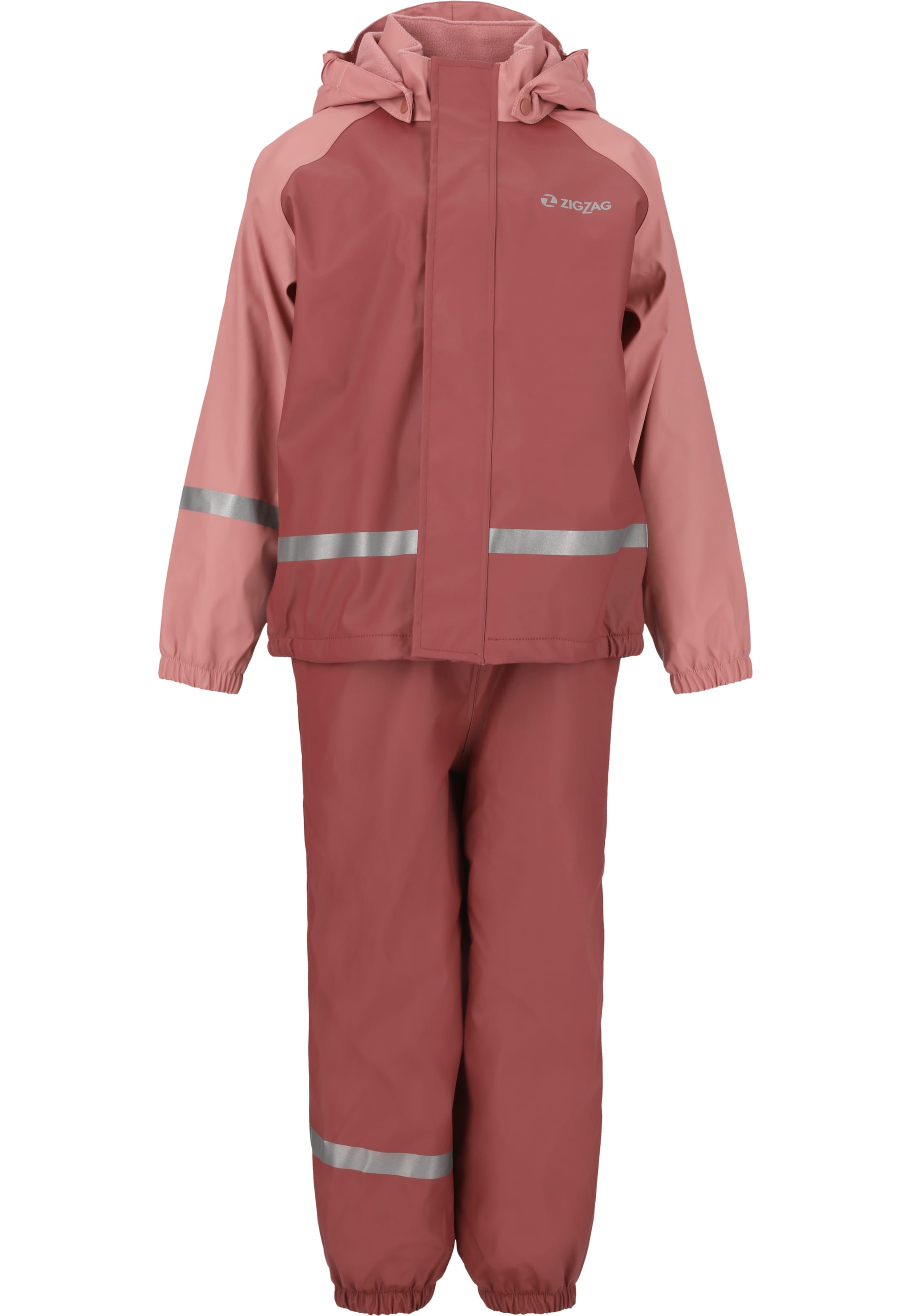 ZigZag Regenanzug 'Augus' in Rot: Vorderseite