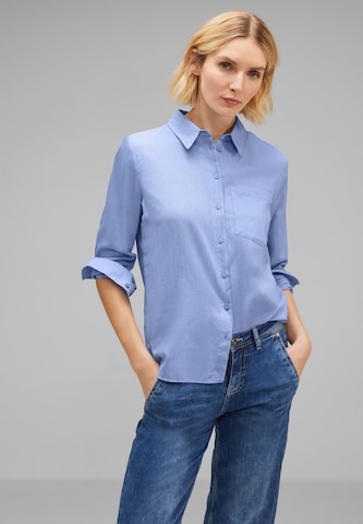 STREET ONE Blouse in Blue: front