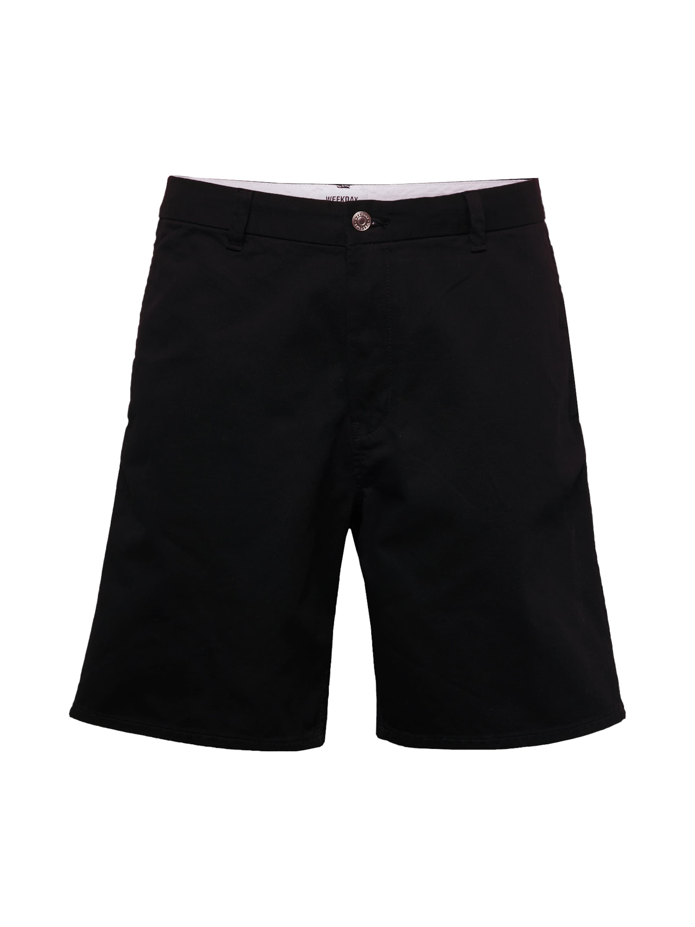 WEEKDAY Loosefit Παντελόνι τσίνο 'Joel' σε μαύρο: μπροστά