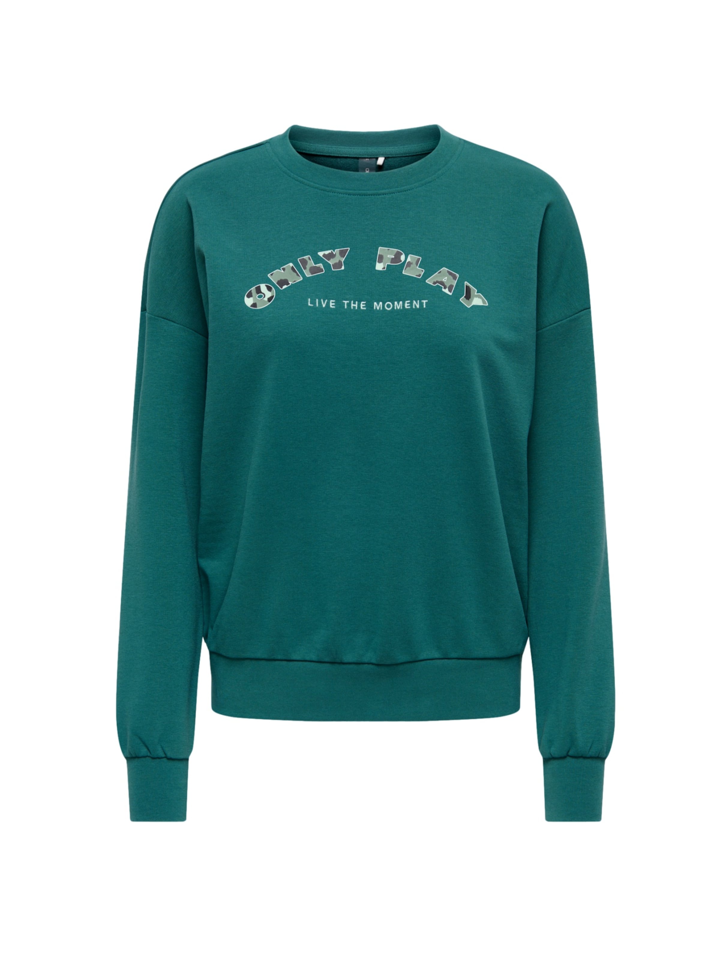 ONLY PLAY Sweatshirt 'Confi Life' in Green: front