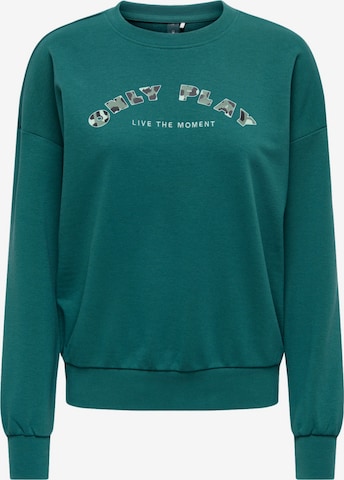 ONLY PLAY Sweatshirt 'Confi Life' in Green: front