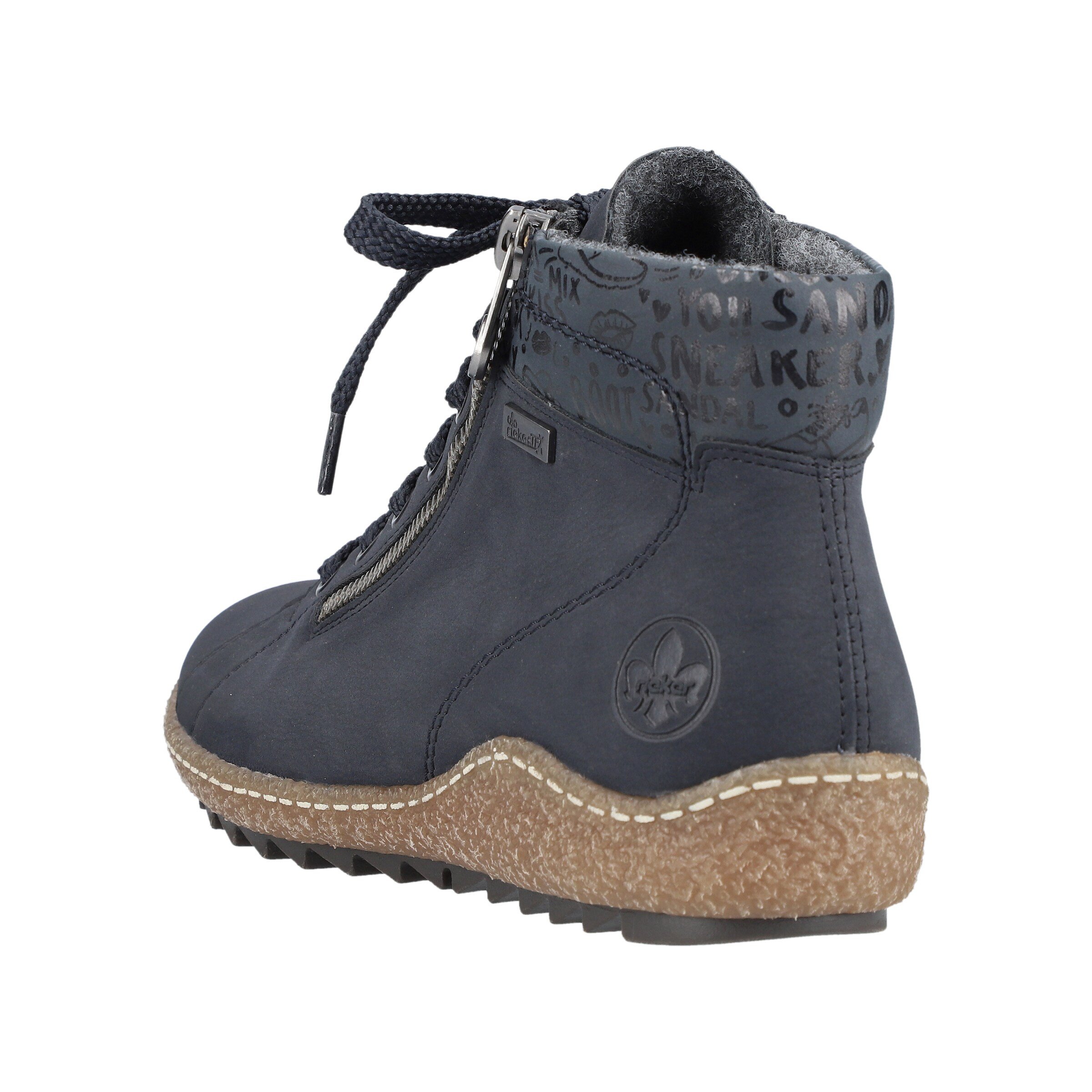 Bottines à lacets 'L7502' Rieker en bleu