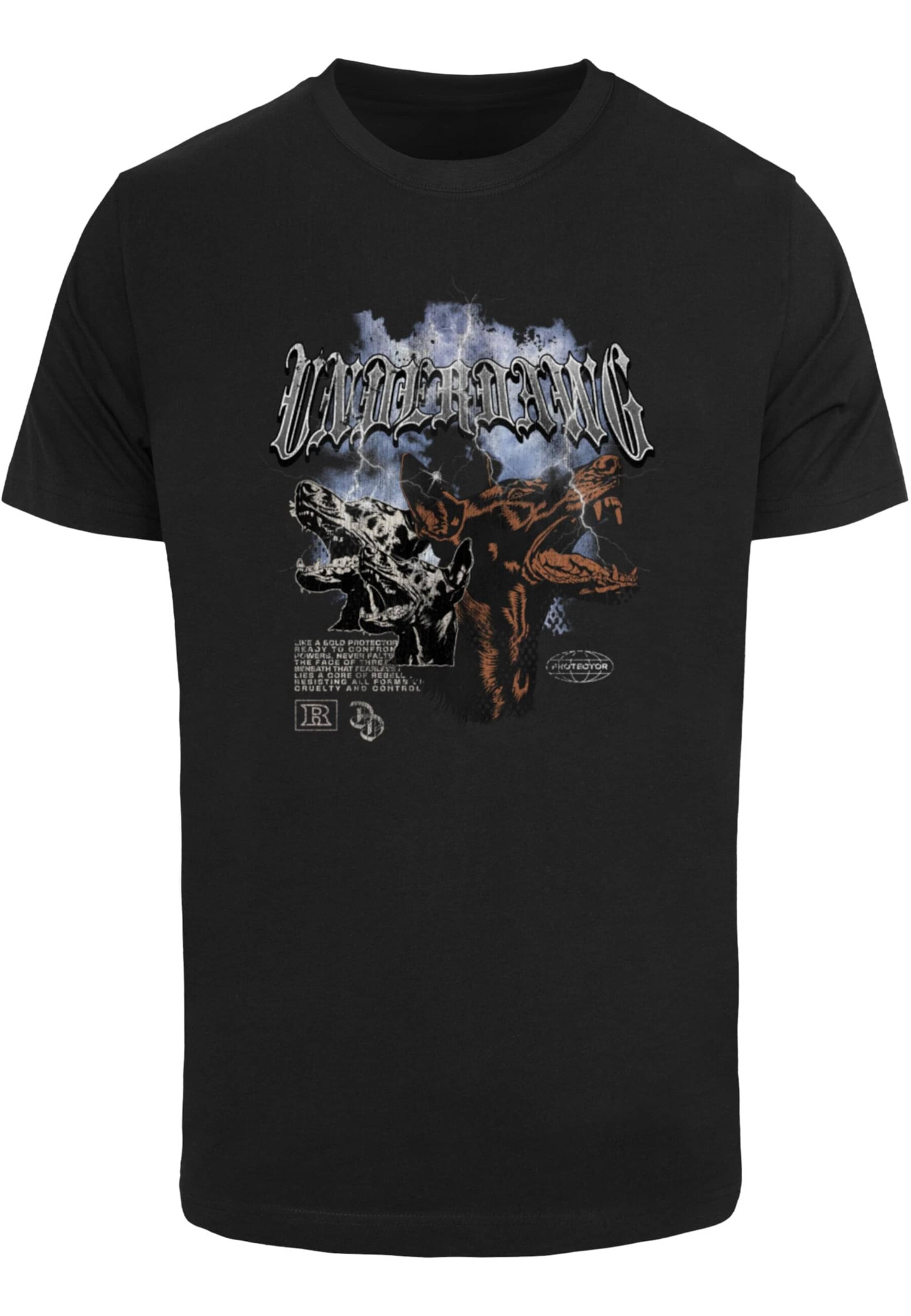 Mister Tee - Camiseta 'Underdawg' en negro: frente