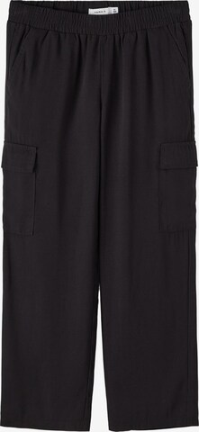 Loosefit Pantalon 'Bella' NAME IT en noir : devant