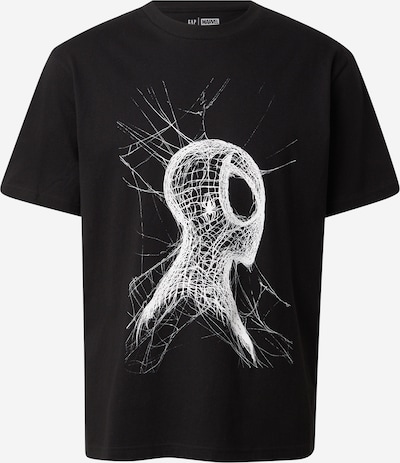 GAP Majica 'MVL SPIDERMAN' veličine XS u crna / bijela, Pregled proizvoda