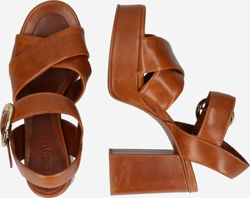 Sandales 'Lyna' See by Chloé en marron