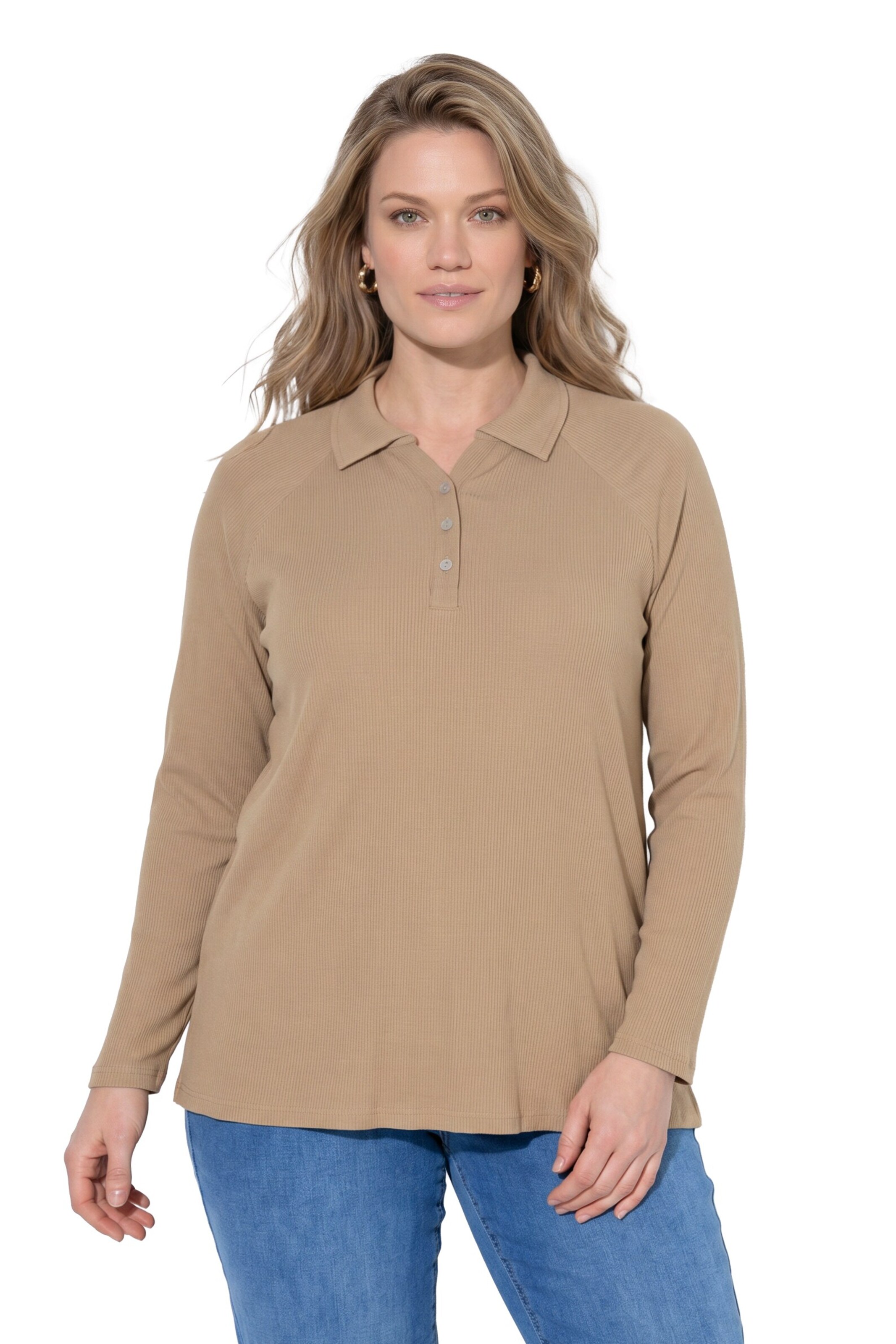 Ulla Popken Shirt in Beige: front