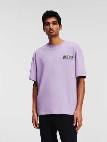 Karl Lagerfeld Shirt 'Ikonik 2.0' in Purple: front