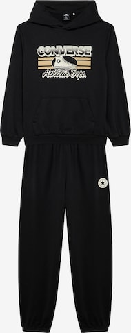 CONVERSE Juoksupuku värissä musta: etupuoli