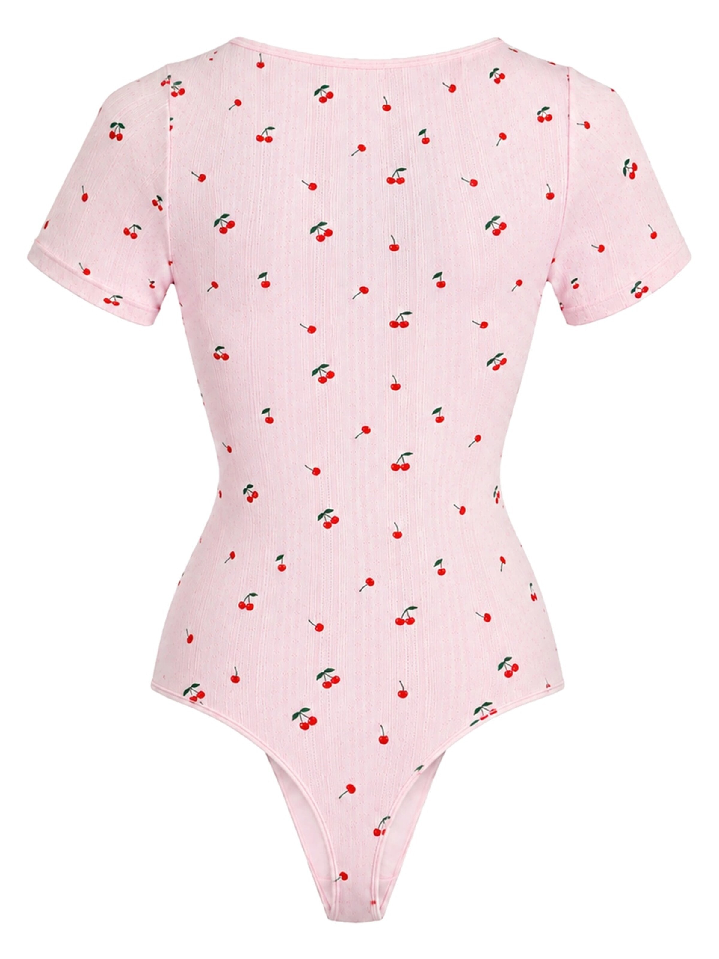 cfab - Body moldeador 'T-Shirt Bodysuit Sculpting Shapewear with String' en rosa
