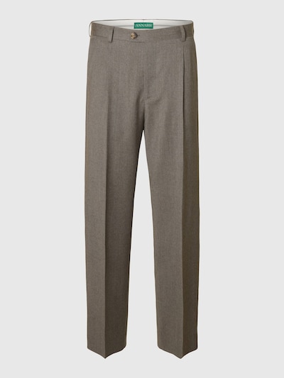 SELECTED Pleated Pants in mottled brown, Item view