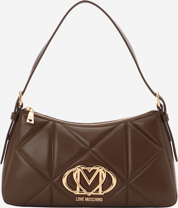 Love Moschino Чанта за през рамо в кафяво: отпред