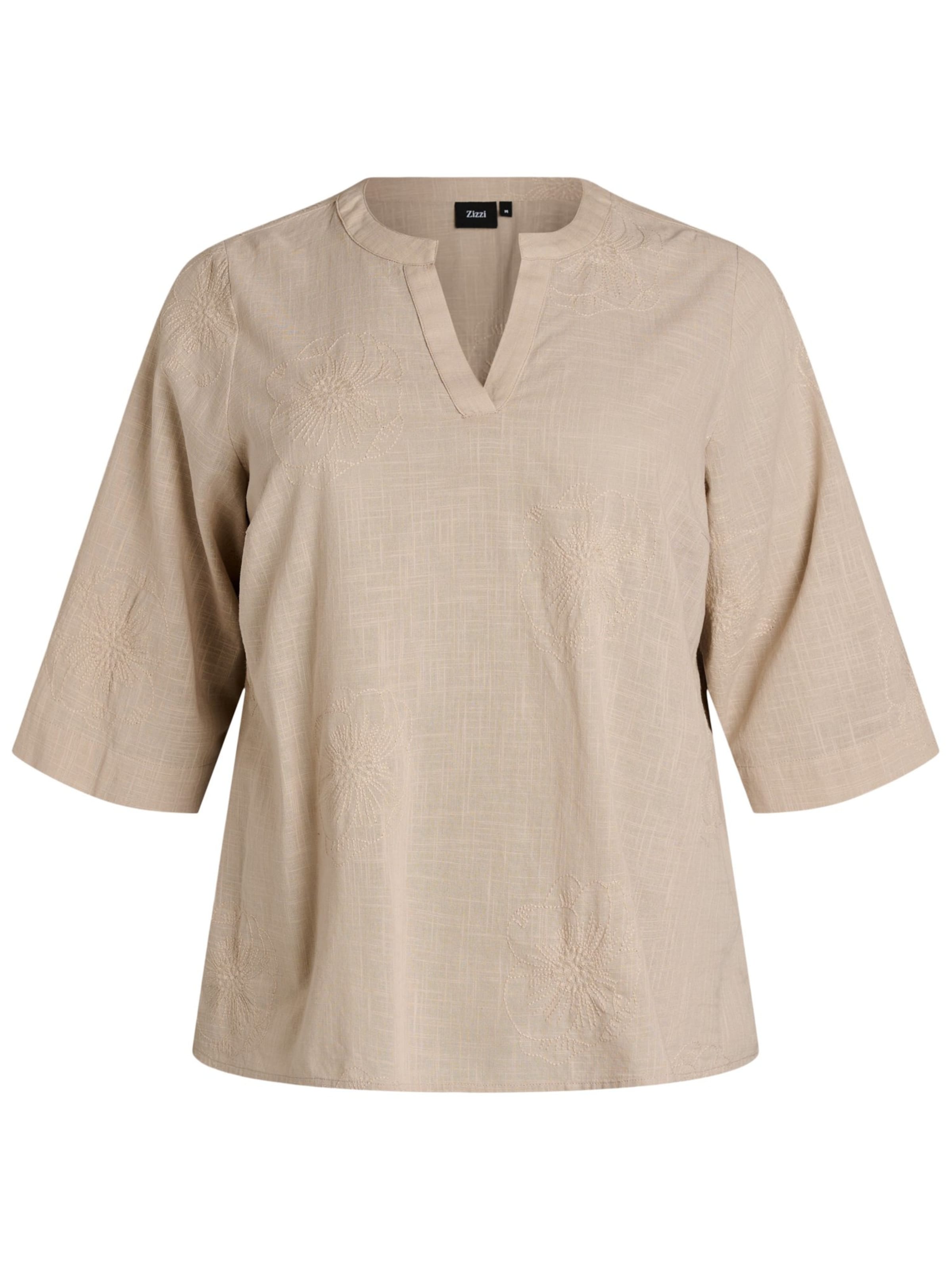 Zizzi Blouse 'Cananna' in Grey: front