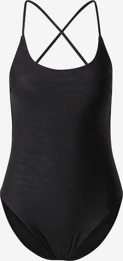 Costum de baie întreg Calvin Klein Swimwear pe negru, Vizualizare produs