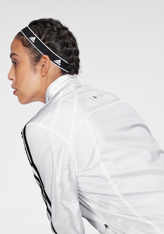 ADIDAS SPORTSWEAR Sportovní bunda 'Marathon 3-Stripes' – bílá